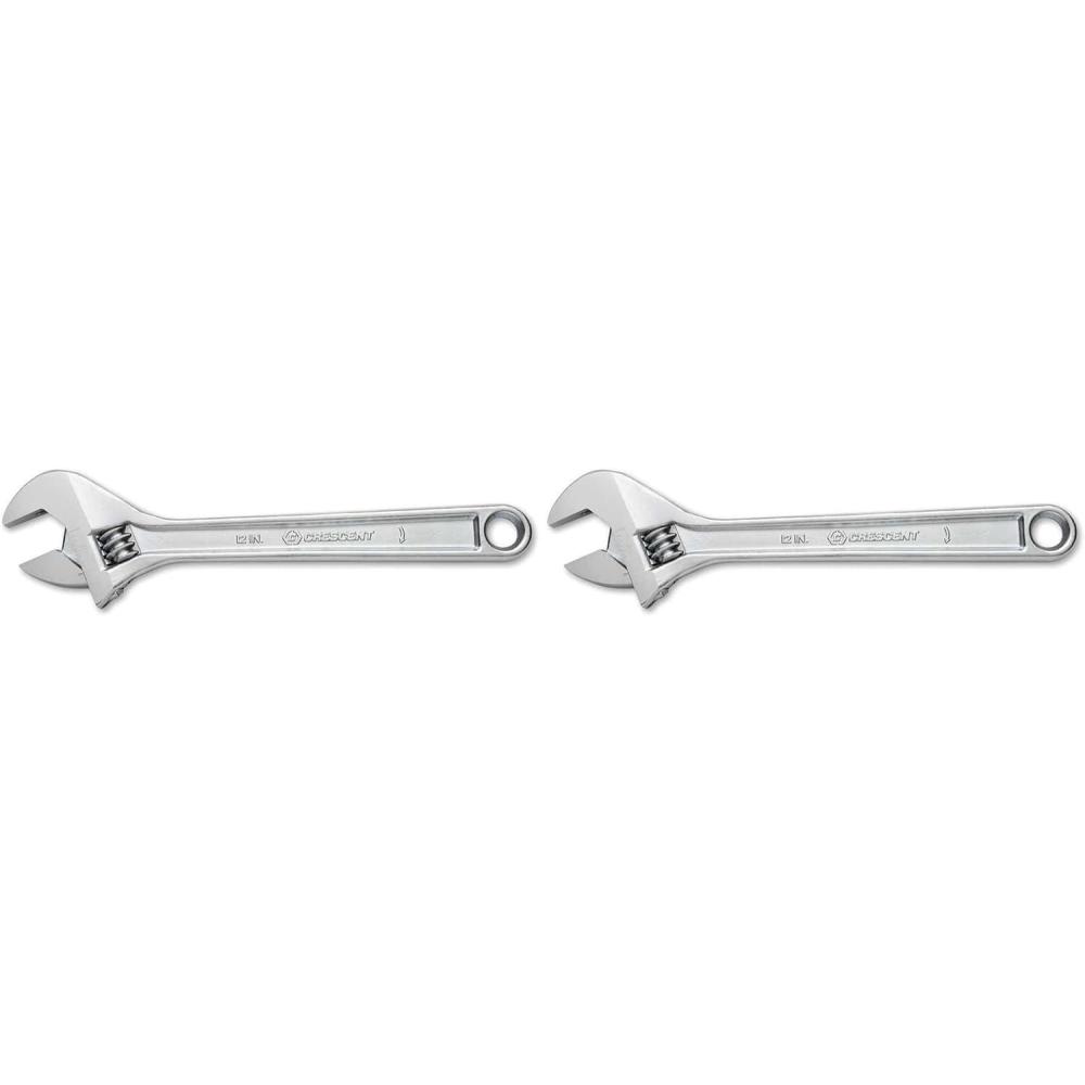 image:imageCrescent 12 Adjustable Wrench  Carded  AC212VS Chrome1 Count Pack of 2