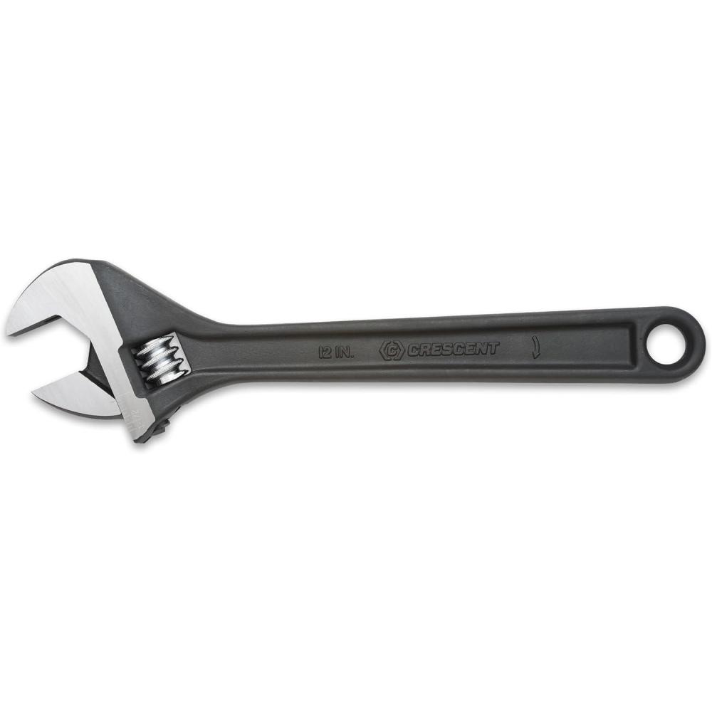 image:imageCrescent 8 Adjustable steel and Black Oxide Wrench  Carded  AT28VS12 inch