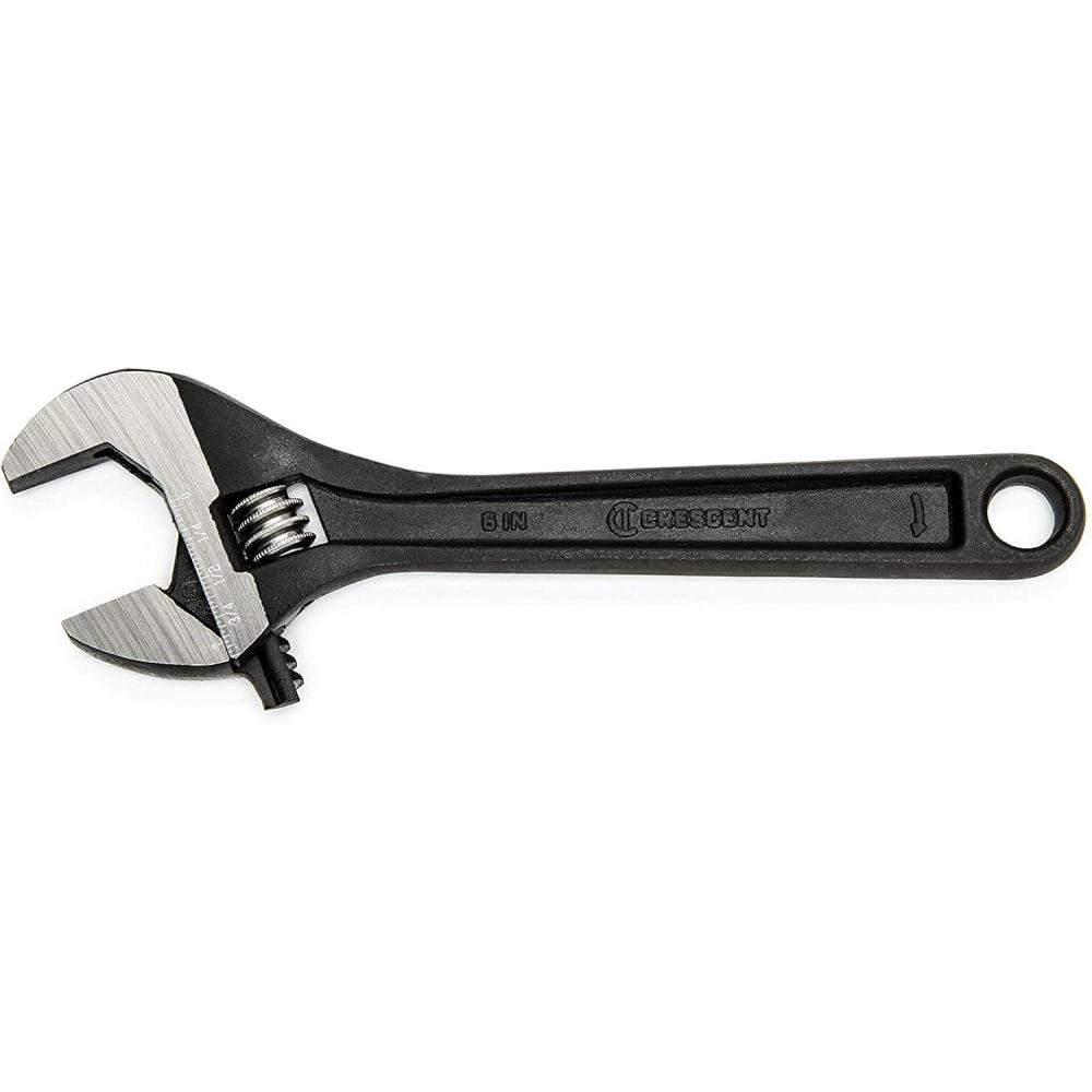 image:imageCrescent 8 Adjustable steel and Black Oxide Wrench  Carded  AT28VS6 inch