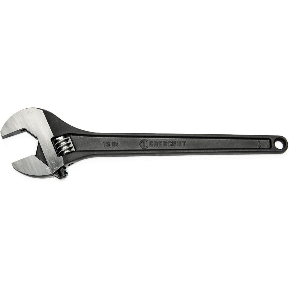 image:imageCrescent Adjustable Black Oxide Tapered Handle Wrench  Boxed  Home Improvement amp Garage Hand Tool  15  AT215BKPack of 1