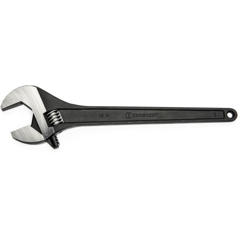 image:imageCrescent Adjustable Black Oxide Tapered Handle Wrench  Boxed  Home Improvement amp Garage Hand Tool  18  AT218BK