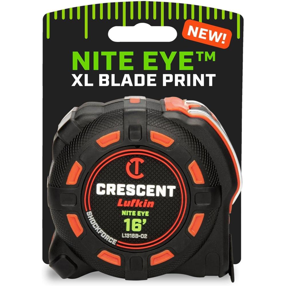image:imageCrescent Lufkin 10 Meter  35 Ft SHOCKFORCE NITE EYE Tape Measure  L1335CMEB02SAE