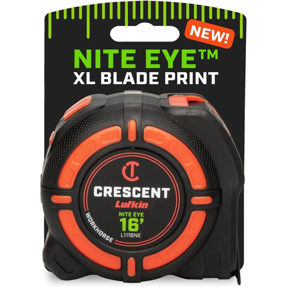 image:imageCrescent Lufkin 5 Meter  16 Ft WORKHORSE NITE EYE Tape Measure  L1116NECMESAE