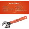 Crescent 12″ Adjustable Black Oxide Cushion Grip Wrench – Carded – AT212CVS(10 Inch)