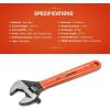 Crescent 12″ Adjustable Black Oxide Cushion Grip Wrench – Carded – AT212CVS(12 Inch)