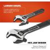 Crescent 2 Piece Wide Jaw Adjustable Wrench Set | 6″ & 10″ | ATWJ2610VS(2 piece)