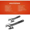 Crescent 2 Piece Wide Jaw Adjustable Wrench Set | 6″ & 10″ | ATWJ2610VS(2 piece)