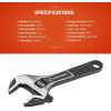 Crescent 2 Piece Wide Jaw Adjustable Wrench Set | 6″ & 10″ | ATWJ2610VS(6″)