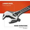 Crescent 2 Piece Wide Jaw Adjustable Wrench Set | 6″ & 10″ | ATWJ2610VS(8″)