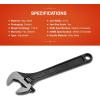 Crescent 8″ Adjustable steel and Black Oxide Wrench – Carded – AT28VS(10 inch)