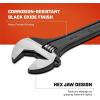 Crescent Adjustable Black Oxide Tapered Handle Wrench – Boxed – Home Improvement & Garage Hand Tool – 15″ – AT215BK((Pack of 1))
