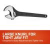 Crescent Adjustable Black Oxide Tapered Handle Wrench – Boxed – Home Improvement & Garage Hand Tool – 15″ – AT215BK((Pack of 1))
