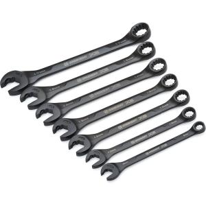 Crescent 7 Piece X6™ Black Oxide Spline Open End Ratcheting Combination Metric Wrench Set – CX6RWM7(7 Piece X6 Wrench Set)