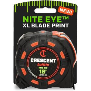 Crescent Lufkin 10 Meter / 35 Ft. SHOCKFORCE NITE EYE Tape Measure | L1335CMEB-02(SAE)