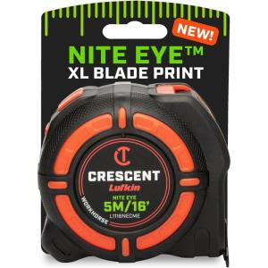 Crescent Lufkin 5 Meter / 16 Ft. WORKHORSE NITE EYE Tape Measure | L1116NECME(Metric)