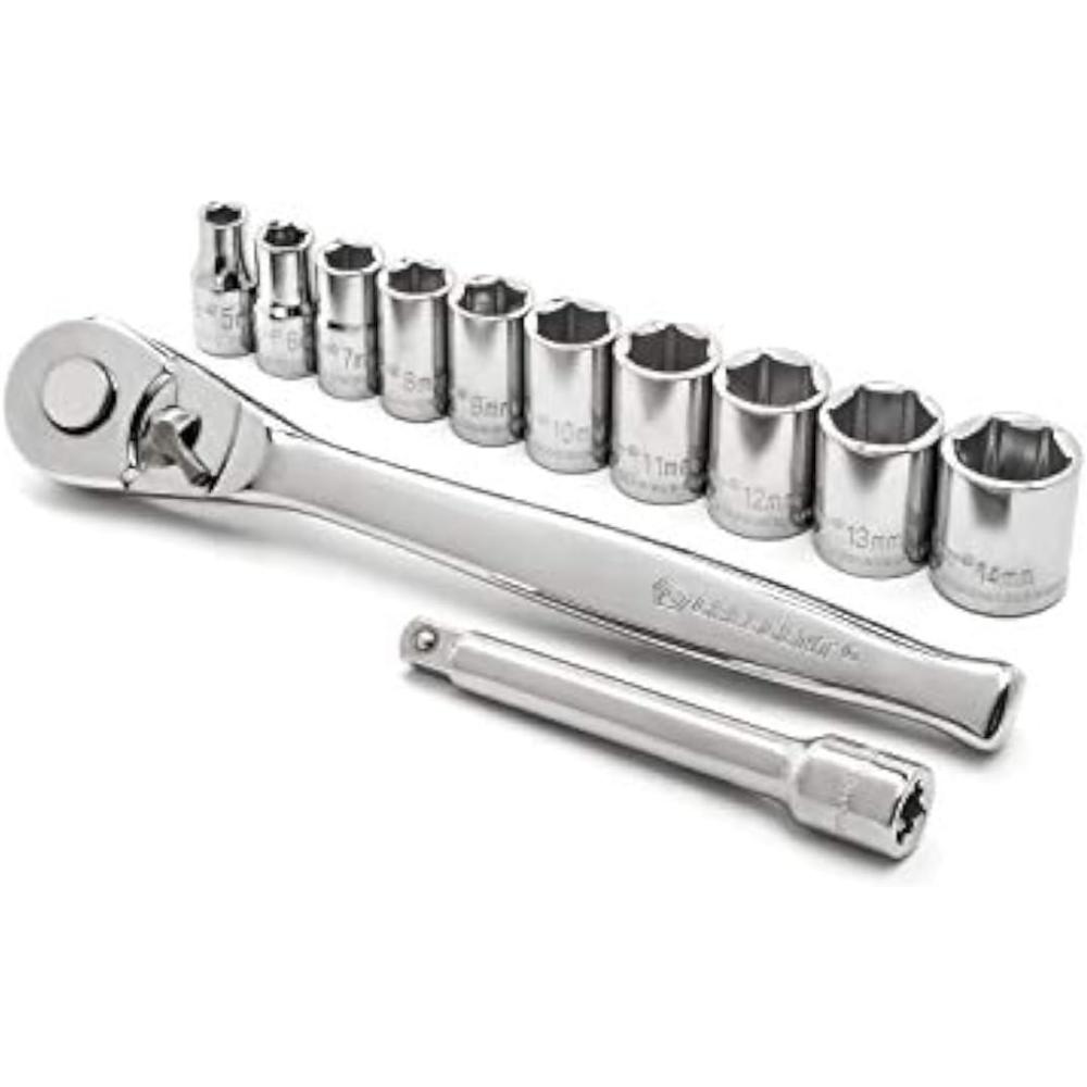 image:imageCrescent 12 Piece 14 Drive 6 Pt Metric Mechanics Tool Set  CSWS14MM12