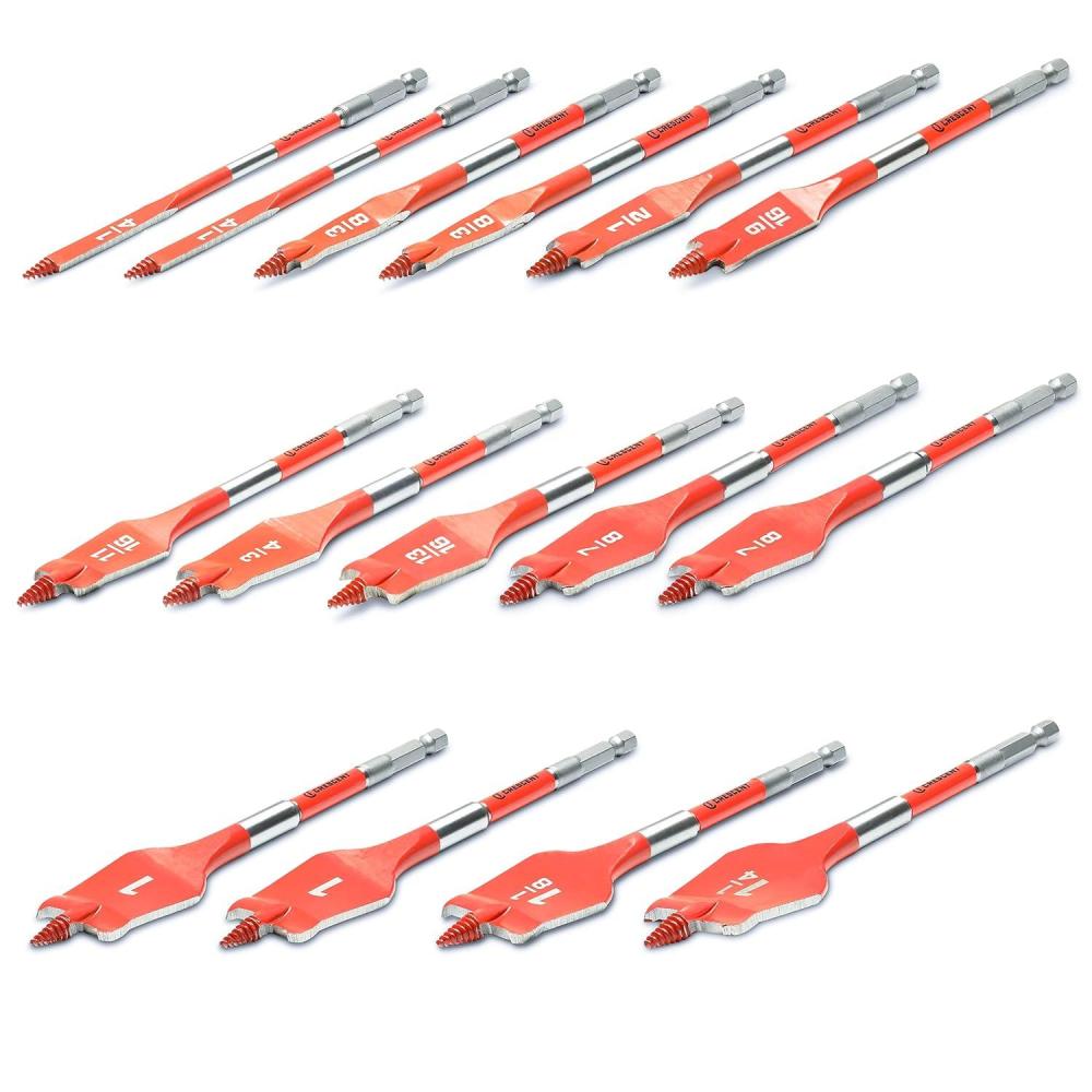 image:imageCrescent 12 Piece Screw Point Paddle Drill Bit Set  CDSPSET1216 Piece