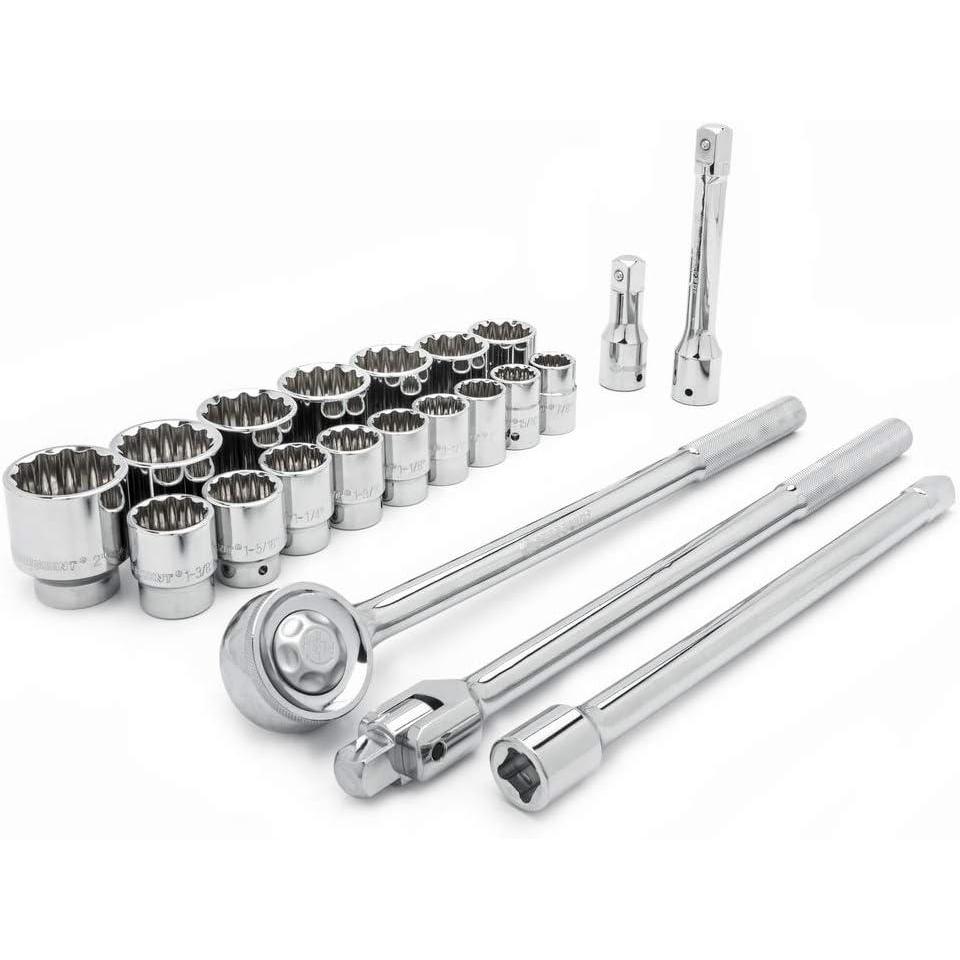 image:imageCrescent 14 Piece 34 Drive 12 Point Standard SAE Mechanics Tool Set  CTK14SAEN21 Piece SAE Set