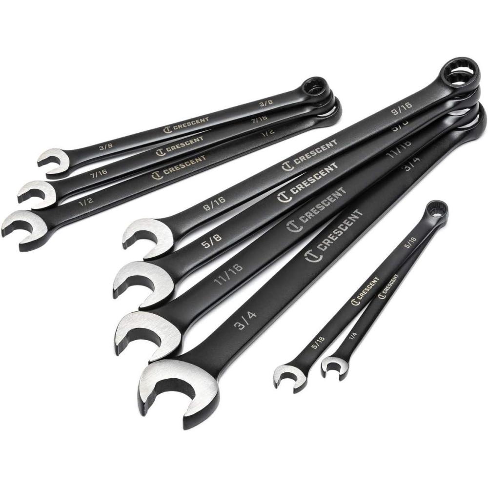 image:imageCrescent 20 Piece X10 38 Drive 6 Point Standard SAEMetric Mechanics Tool Set  CSWS38BSAE