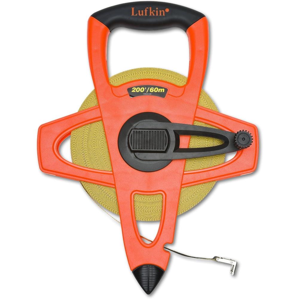 image:imageCrescent Lufkin 12 x 60m200 HiViz Orange Fiberglass SAEMetric Dual Sided Tape Measure  FM060CME