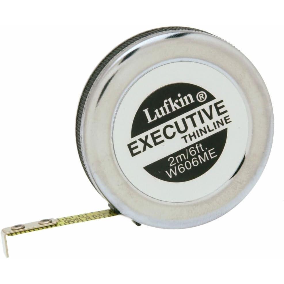 image:imageCrescent Lufkin 14 x 2m6 Executive Thinline Yellow Clad Pocket SAEMetric Tape Measure  W606ME