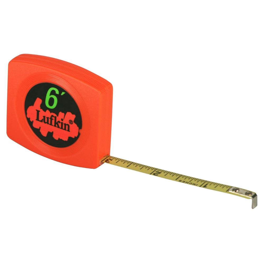 image:imageCrescent Lufkin 14 x 6 Pee Wee HiViz Orange Case Yellow Clad Pocket Tape Measure  W616BO
