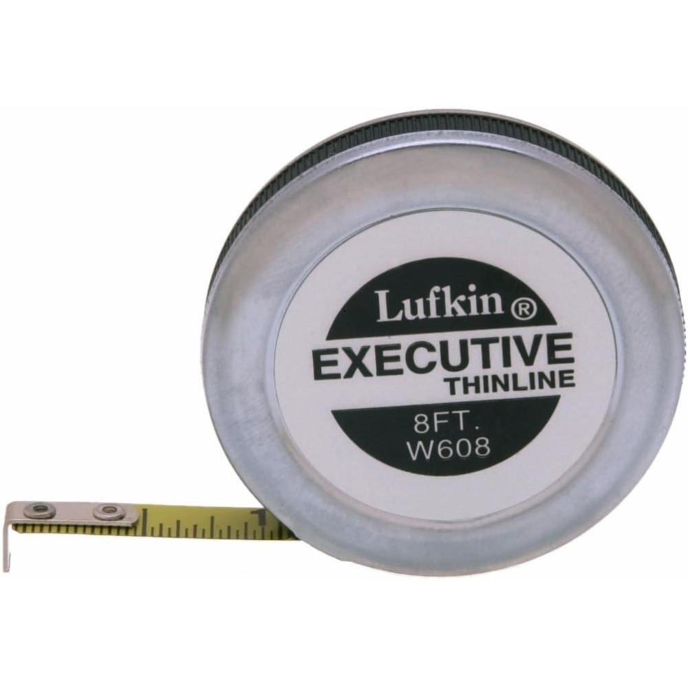 image:imageCrescent Lufkin 14 x 8 Executive Thinline Yellow Clad Pocket Tape Measure  W608