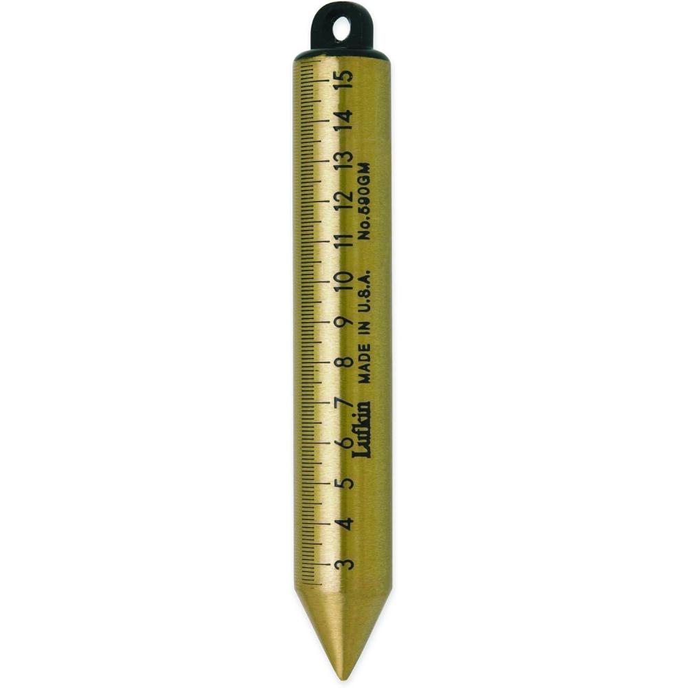 image:imageCrescent Lufkin 20 oz Inage Solid Brass Cylindrical Metric Plumb Bob  590GMN