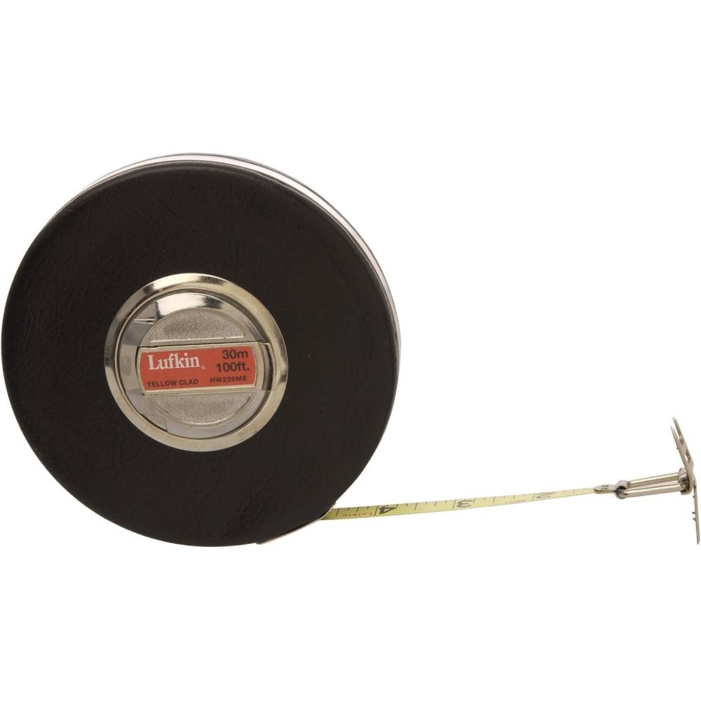 image:imageCrescent Lufkin 38 x 30m100 Banner SAEMetric Yellow Clad Dual Sided Tape Measure  HW226ME  Brown