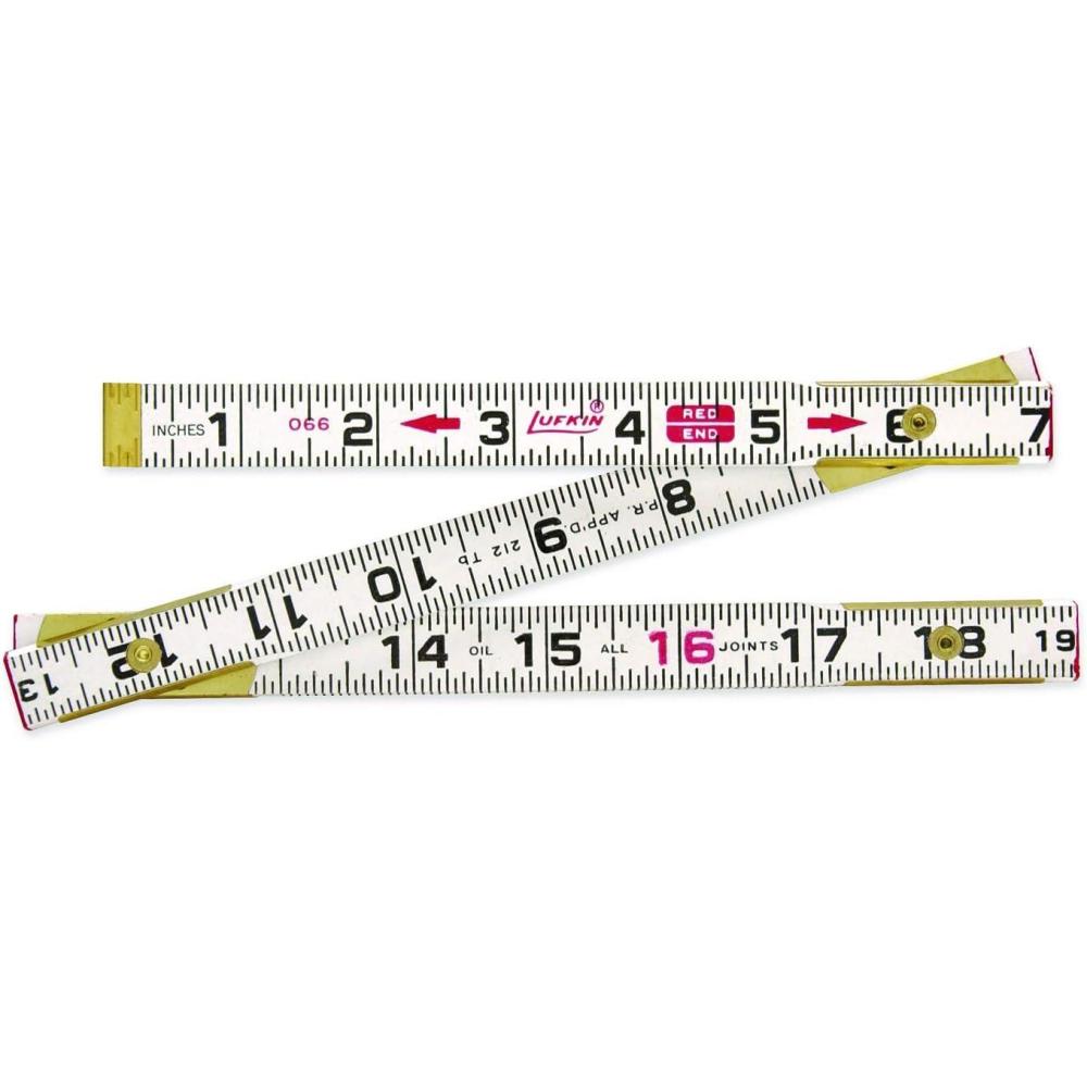 image:imageCrescent Lufkin 58 x 2m6 Red End SAEMetric Wood Rule  062CMEN