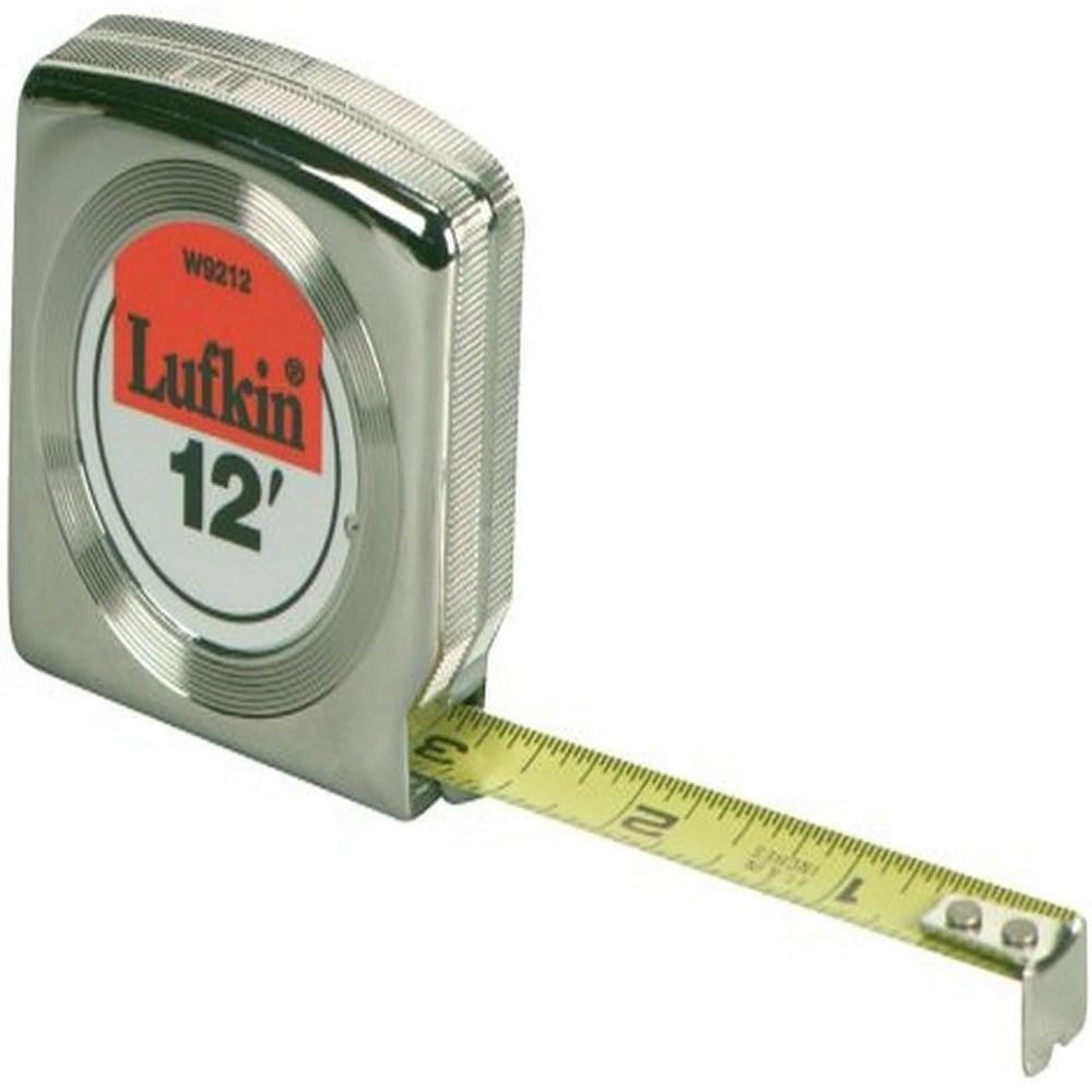 image:imageCrescent Lufkin Mezurall Engineers Power Return Tape 34Inches Wx12Feet Chrome plated  W9312D