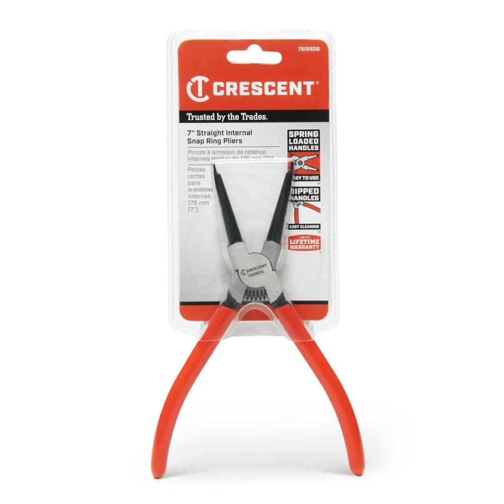 image:imageCrescent Straight Internal Snap Ring Pliers  Rings Installation amp Removal Tool for Home Improvement Repair amp Mechanic Use  7  7SISRDG