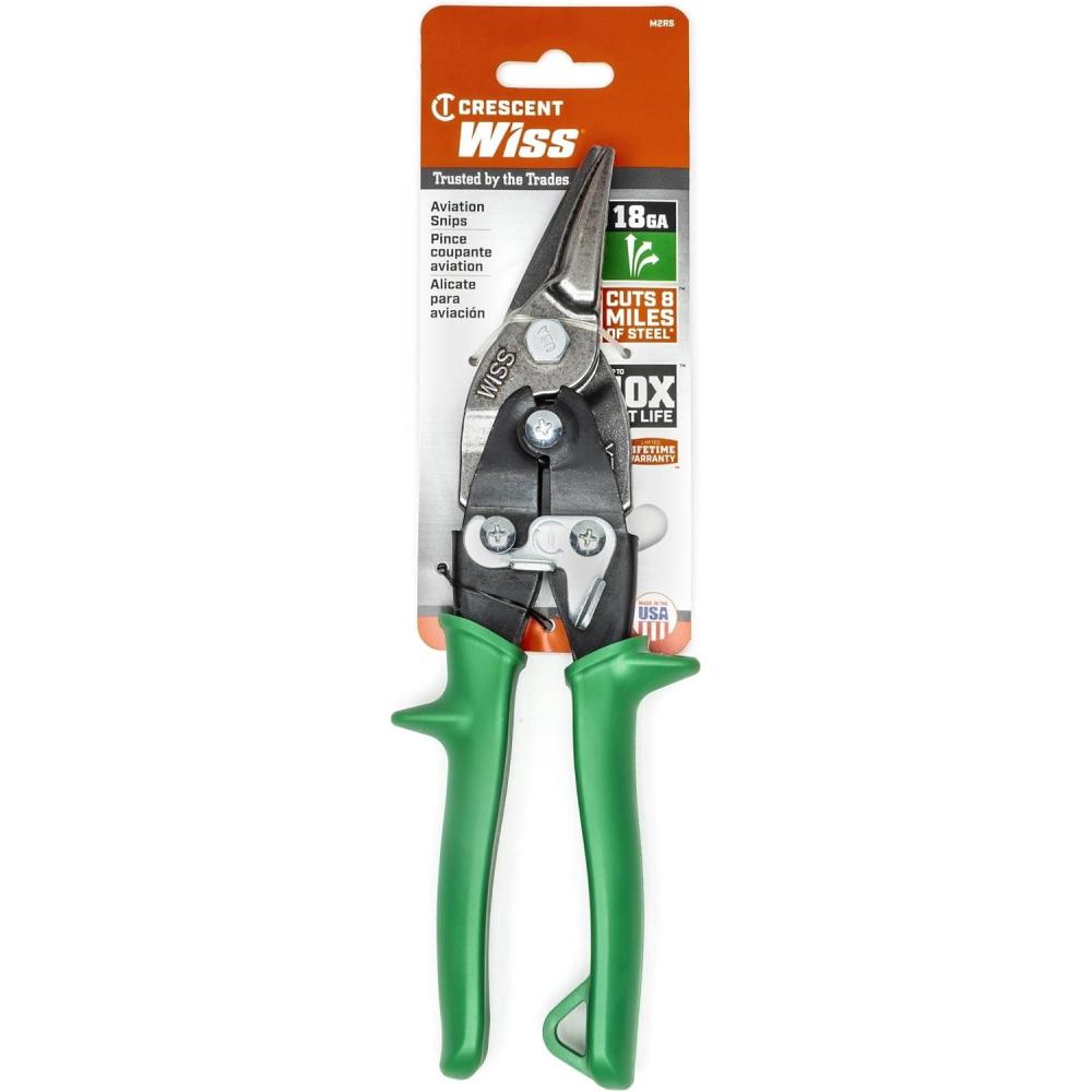 image:imageCrescent Wiss 934 Compound Action Straight amp Right Cut Aviation Snips Tool  Heavy Duty Metal Cutter Scissors  M2RIndustrial