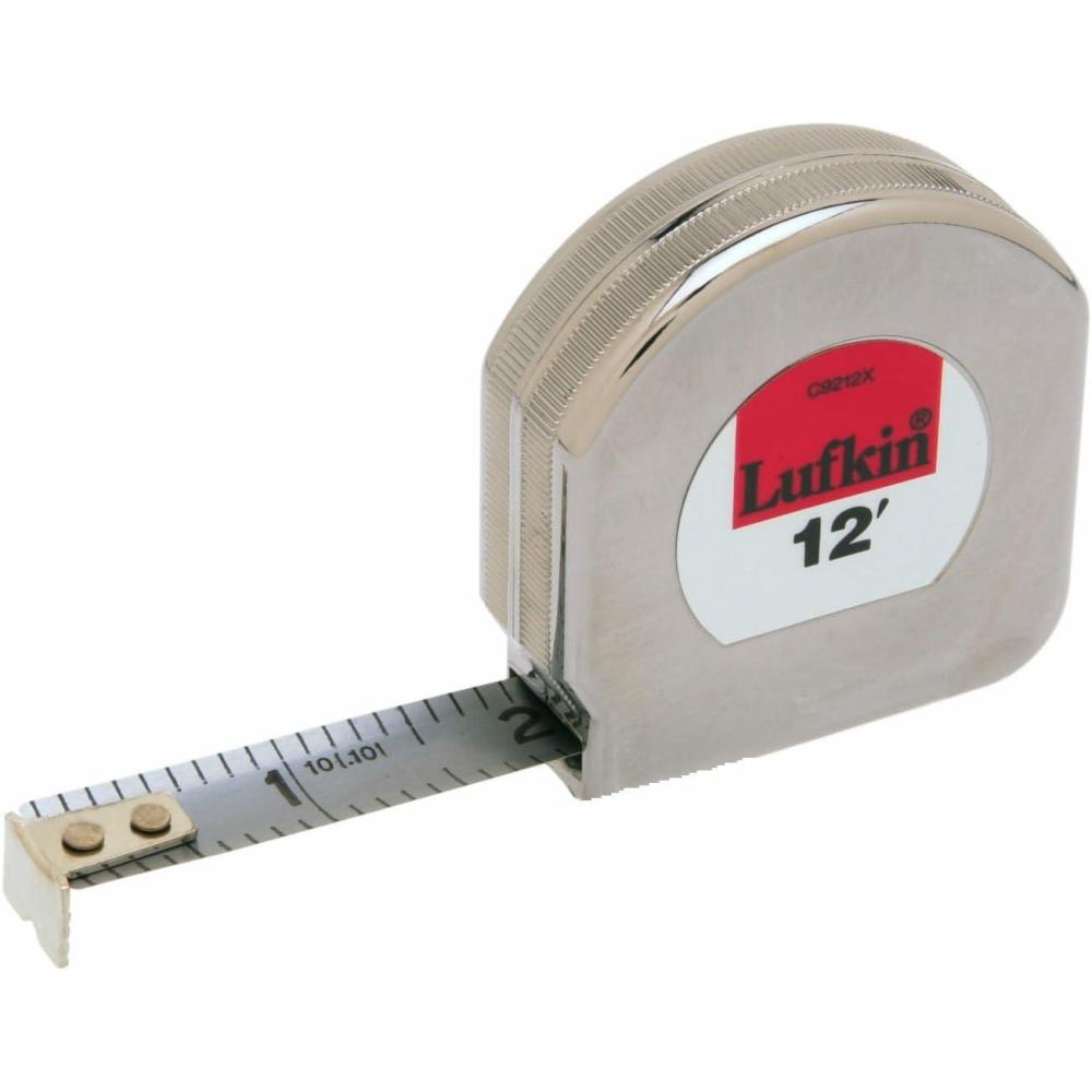 image:imageLufkin Crescent 12 x 12 Mezurall Chrome Clad A6 Tape Measure  C9212X