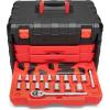 Crescent 150 Piece 1/4″ and 3/8″ Drive 6 Point SAE/Metric Professional Tool Set – CTK150(229 Piece)