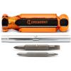 Crescent 6-in-1 Interchangeable Bit Screwdriver, Red Handle – CS61N