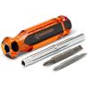 Crescent 6-in-1 Interchangeable Bit Screwdriver, Red Handle – CS61N