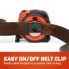 Crescent Lufkin 1-3/16 x 8m/26′ Command Control Series Yellow Clad Tape Measure – L1025CME-02(3.7 m)
