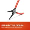 Crescent Straight Internal Snap Ring Pliers – Rings Installation & Removal Tool for Home Improvement, Repair & Mechanic Use – 7″ – 7SISRDG