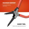 Crescent Straight Internal Snap Ring Pliers – Rings Installation & Removal Tool for Home Improvement, Repair & Mechanic Use – 7″ – 7SISRDG