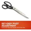 Crescent Wiss 12″ Bent Handle Industrial Shears – Professional Heavy Duty Utility Scissors Tool for Sewing Fabric, Upholstery & Leather – W22N(Bent Handle Industrial Shears)
