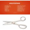 Crescent Wiss 8-1/2″ Industrial Inlaid Shears – Professional Poultry Cutting Scissors – Heavy Duty Hand Tool – 1DSN