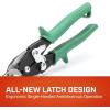 Crescent Wiss 9-3/4″ Compound Action Straight & Right Cut Aviation Snips Tool – Heavy Duty Metal Cutter Scissors – M2R(Industrial)