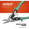 Crescent Wiss 9-3/4″ Compound Action Straight & Right Cut Aviation Snips Tool – Heavy Duty Metal Cutter Scissors – M2R(Industrial)