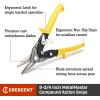 Crescent Wiss 9-3/4″ Compound Action Straight & Right Cut Aviation Snips Tool – Heavy Duty Metal Cutter Scissors – M2R(Straight)