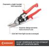 Crescent Wiss 9-3/4″ MetalMaster Compound Action Straight and Left Aviation Snips – M1R(1 Count (Pack of 1))