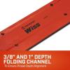 Crescent Wiss Folding Tool – Sheet Metal Bending Tool – Made from 16 Gauge Steel – Hand Tool for HVAC Applications – WF12-12″, Red(24″)