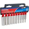 Crescent 10 Piece1/4″ Drive 6 Point Deep SAE Socket Set – CSAS10N