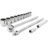Crescent 14 Piece 3/4″ Drive 12 Point Standard SAE Mechanics Tool Set – CTK14SAEN(14 Piece SAE Set)