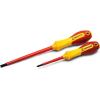 Crescent ‎CRESCENT 2 Piece Insulated, Mixed Screwdriver Set – Phillips #1×3″ and Slotted 1/4″x6″ – CVDE2PCSET